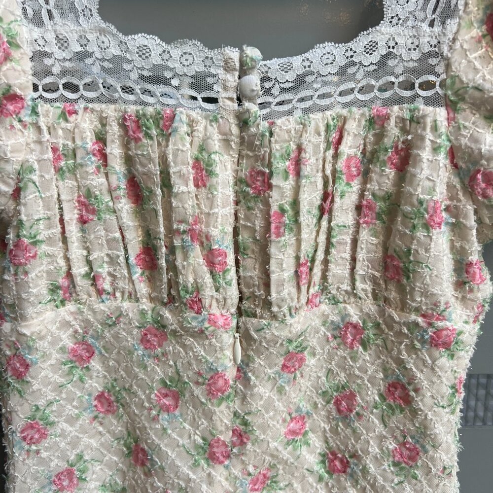 For Love & Lemons Maxine Floral Mini Dress Size XXS - Picture 4 of 7